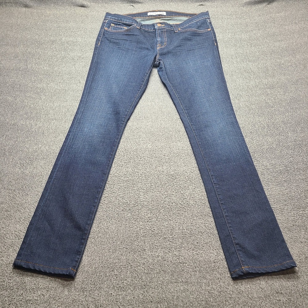 J Brand‎ Pencil Leg Jeans Womens 32 Blue Excellent Dark Wash Skinny 912 DKV